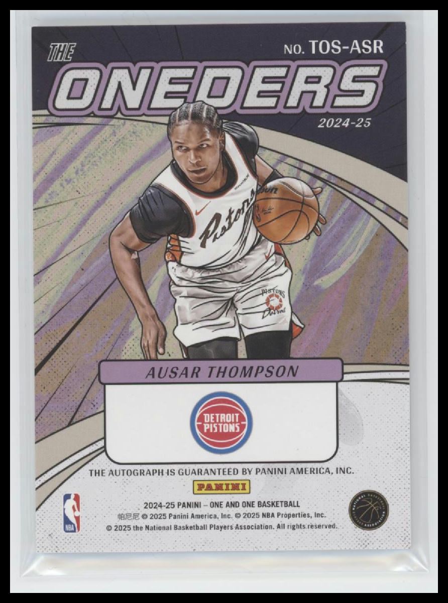 2024-25 Panini The Oneders Signatures Ausar Thompson #/99 #TOS-ASR - Golden Apple Comics