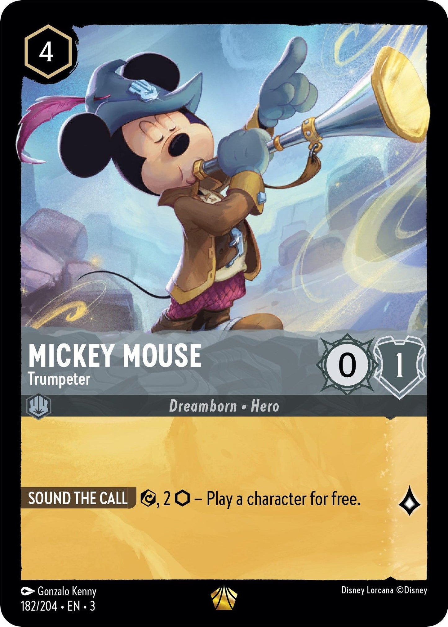 Mickey Mouse - Trumpeter (182/204) - Into the Inklands