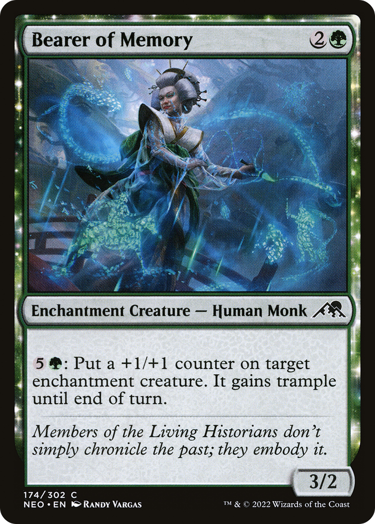 Bearer of Memory (NEO-174) - Kamigawa: Neon Dynasty: (enchantment)