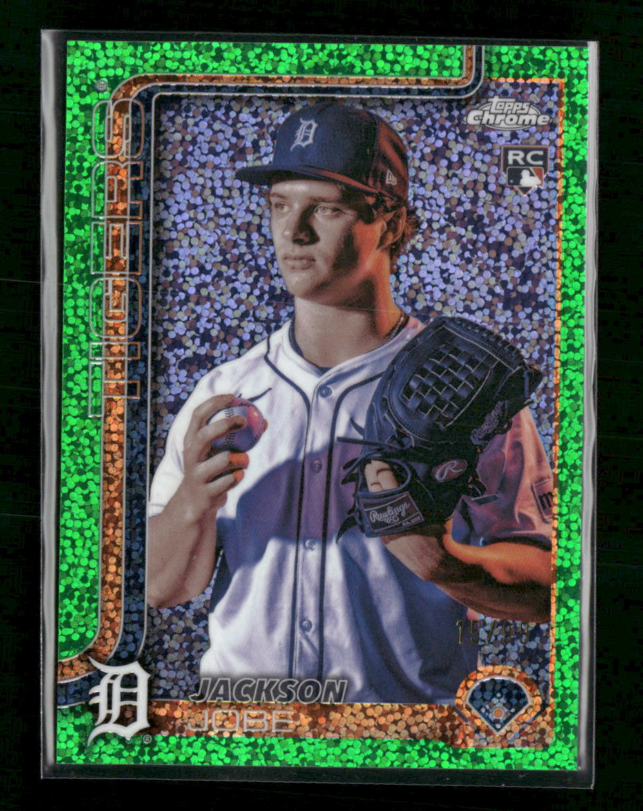 2025 Topps Chrome Green Speckle Refractors Jackson Jobe Rookie #/99 #2