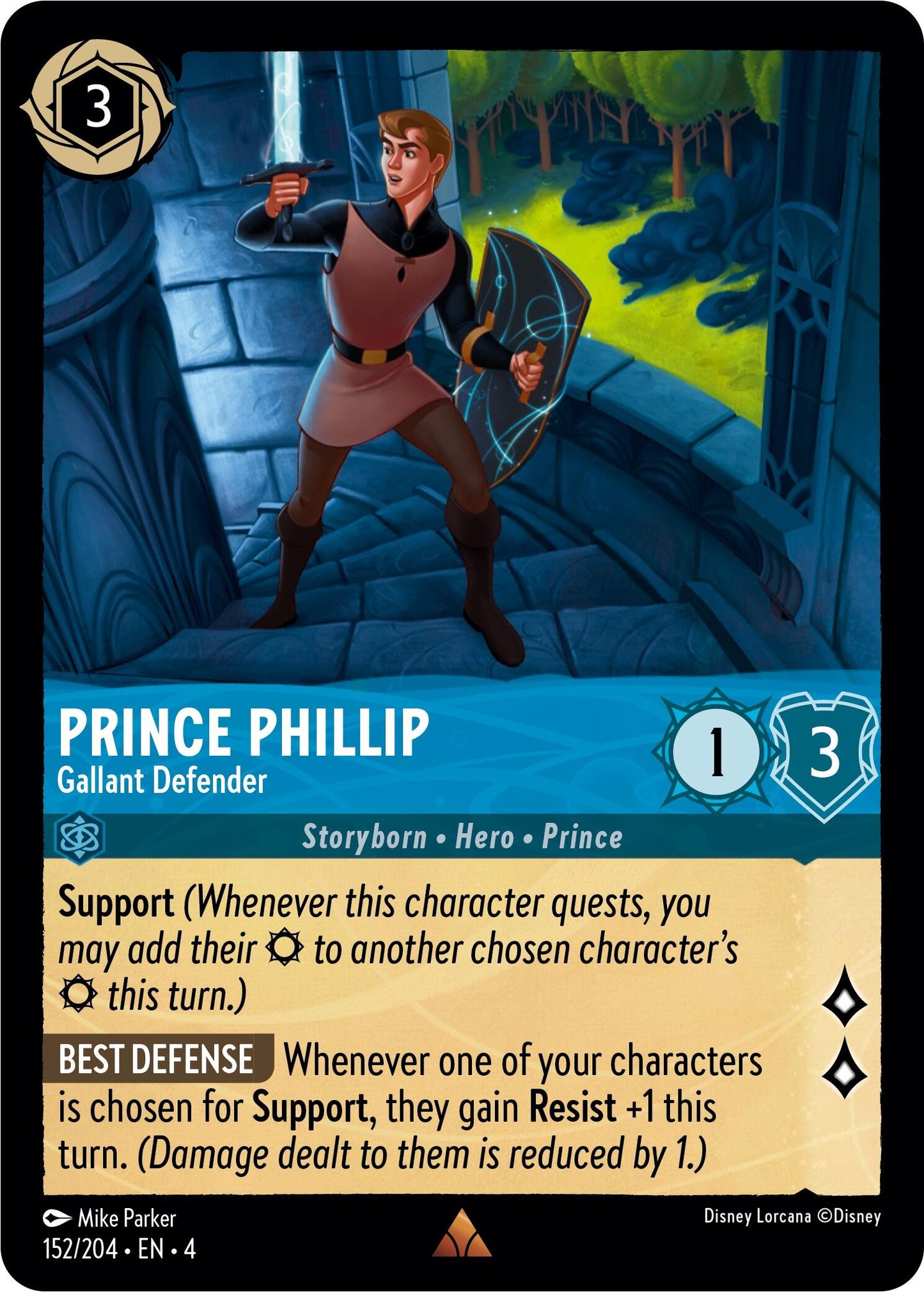 Prince Phillip - Gallant Defender (152/204) - Ursulas Return - Golden Apple Comics