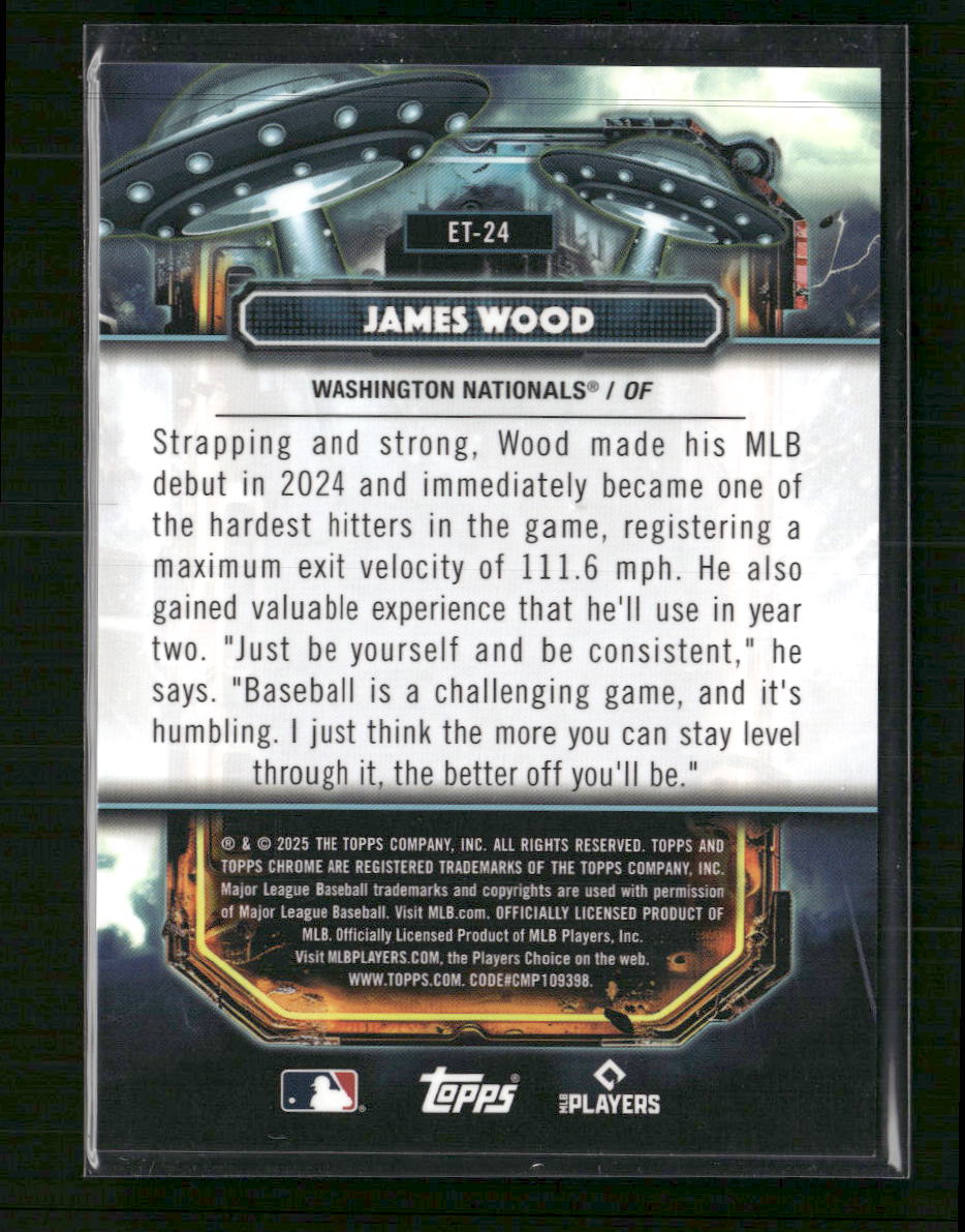 2025 Topps Extraterrestrial Talent Green Space Dust James Wood #/75 #ET-24 - Golden Apple Comics