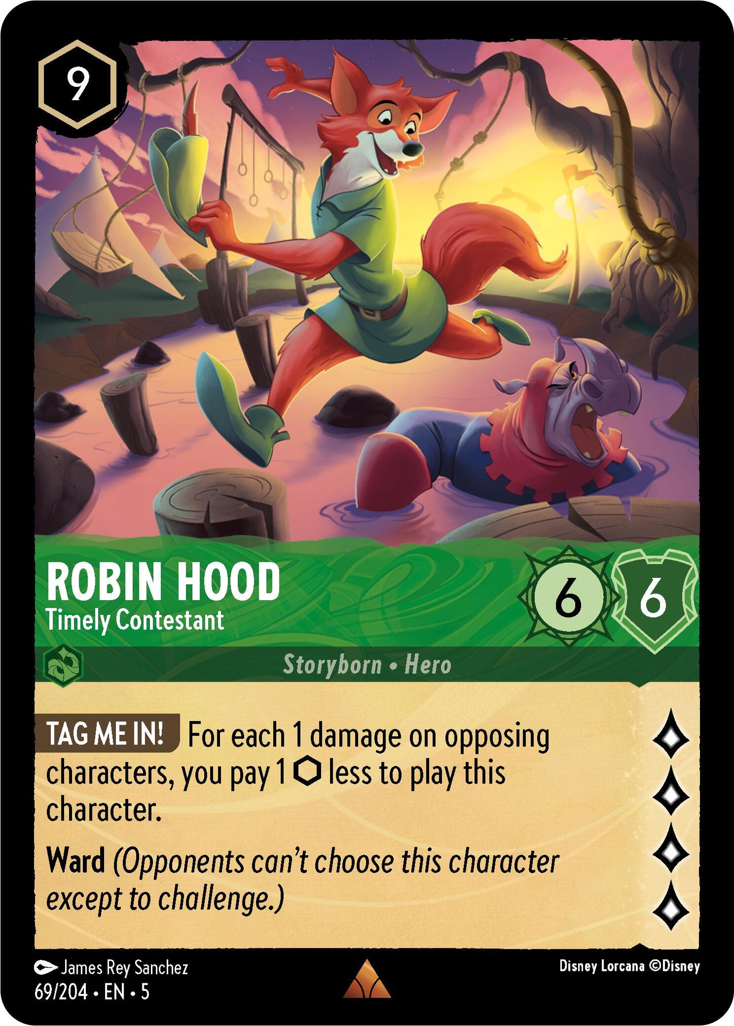 Robin Hood - Timely Contestant (69/204) - Shimmering Skies Cold Foil