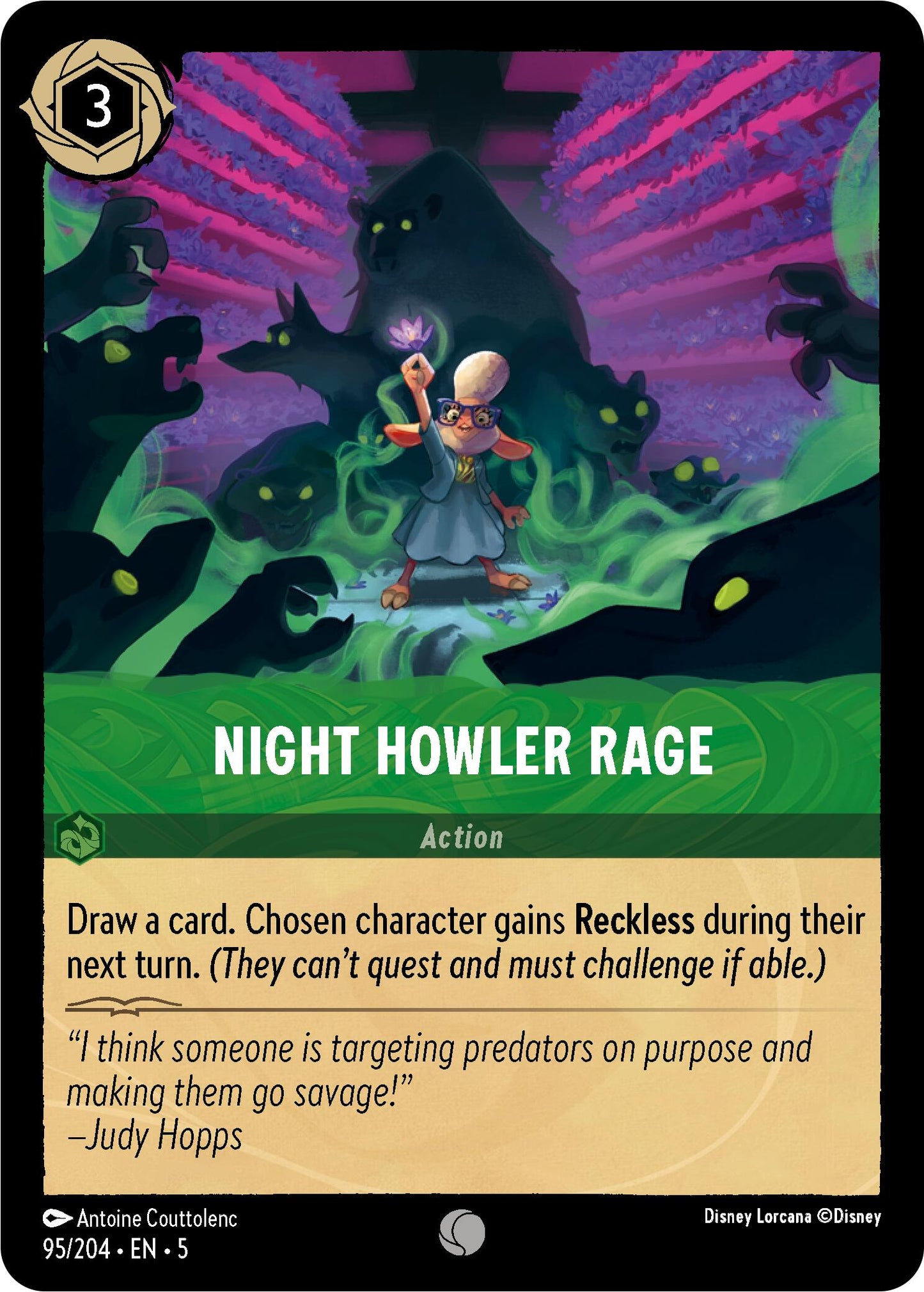Night Howler Rage (95/204) - Shimmering Skies