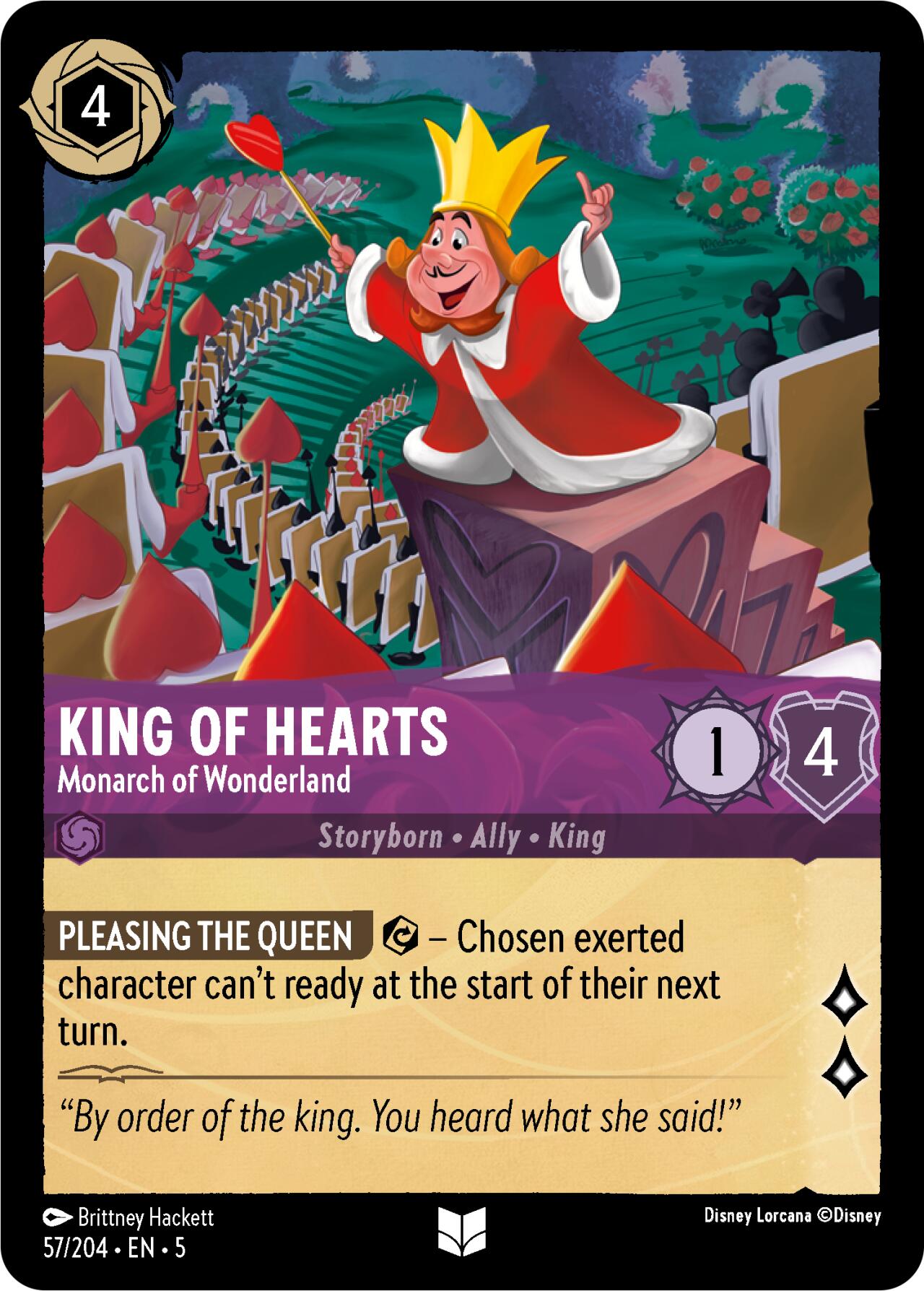 King of Hearts - Monarch of Wonderland (57/204) - Shimmering Skies