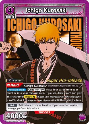 Ichigo Kurosaki (104) (UE01ST/BLC-1-104) - UE01ST BLEACH ThousandYear Blood War Super PreRelease Starter Deck Foil