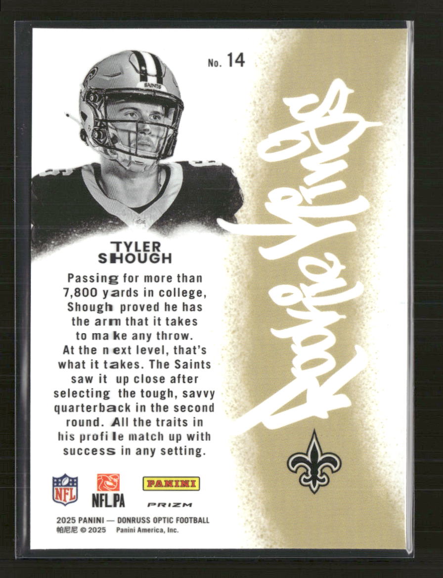 2025 Donruss Optic Rookie Kings Tyler Shough #14 - Golden Apple Comics