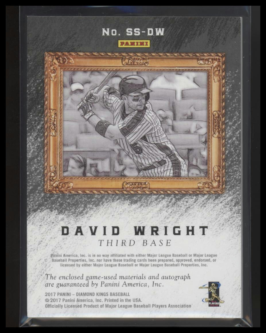 2005 Upper Deck Sweet Spot Signatures Glove Blue Ink David Wright #/10 #SS-DW - Golden Apple Comics
