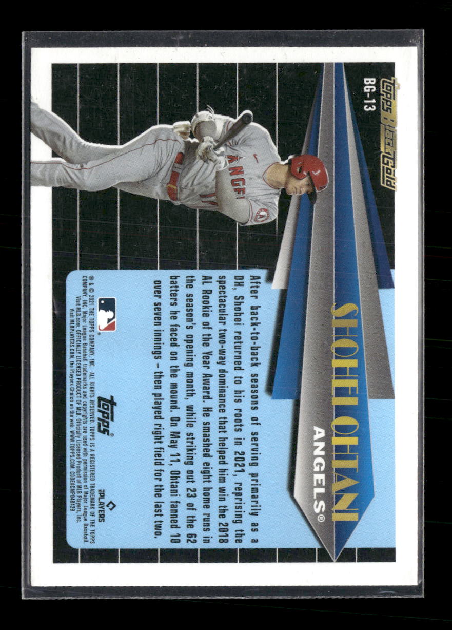 2021 Topps Update Topps Black Gold Shohei Ohtani #BG-13 - Golden Apple Comics