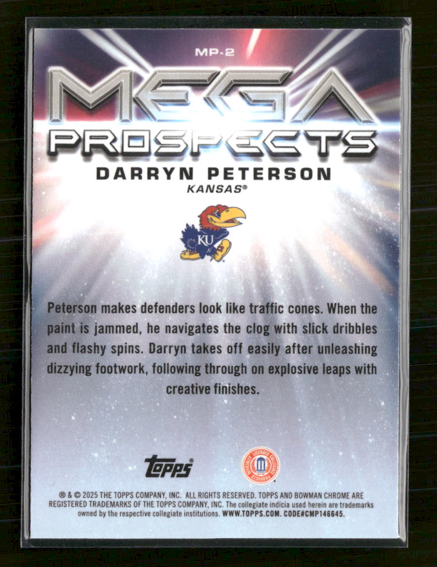 2025-26 Bowman Mega Prospects Mojo Darryn Peterson #MP-2 - Golden Apple Comics