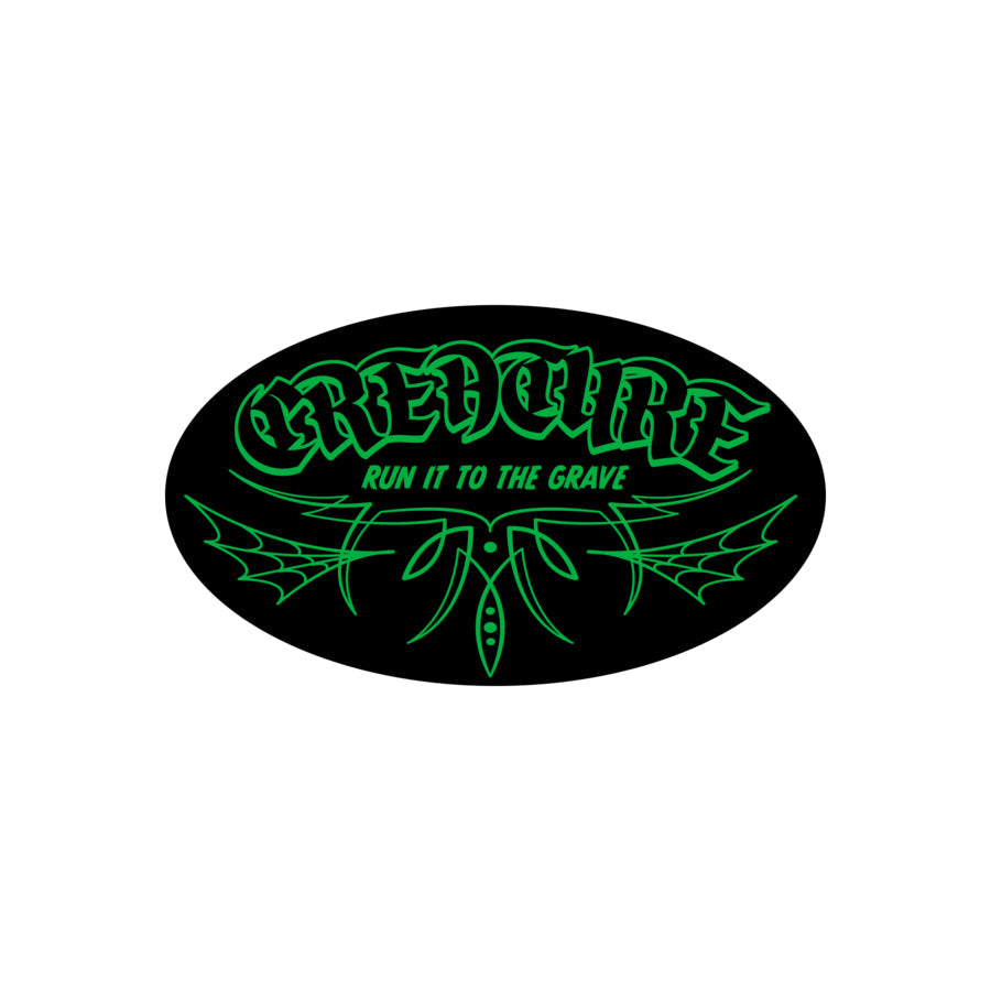 Creature To The Grave Sticker 4 in x 2.375 in Sticker