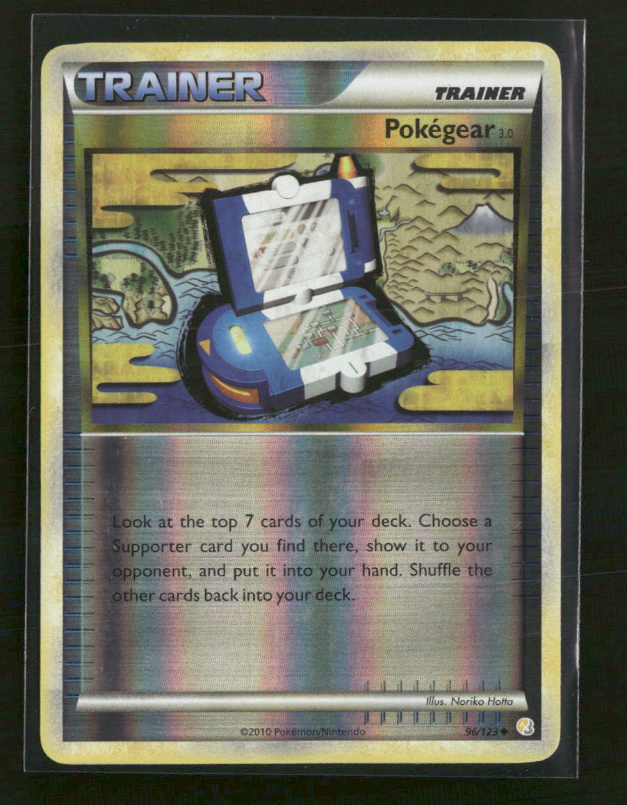 reverse holofoil pokemon cards HeartGold SoulSilver Pokegear 3.0 Reverse Holofoil #96/123
