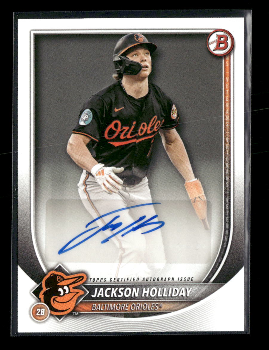 2025 Bowman Rookies and Veterans Autographs Jackson Holliday Auto #PRV