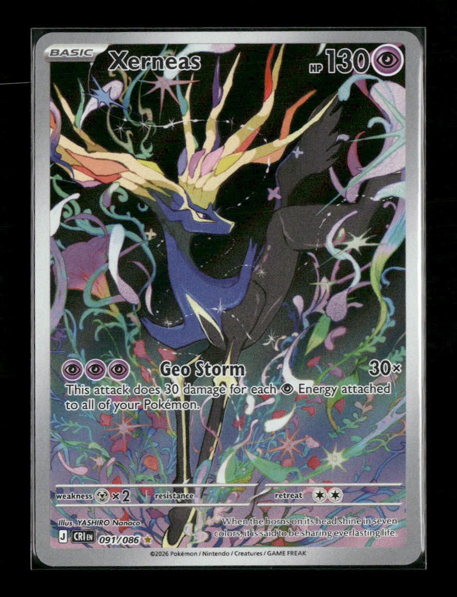xerneas pokemon card ME04: Chaos Rising Xerneas #091/086
