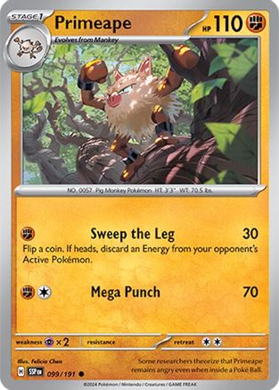Primeape 099/191 - SV08 Surging Sparks
