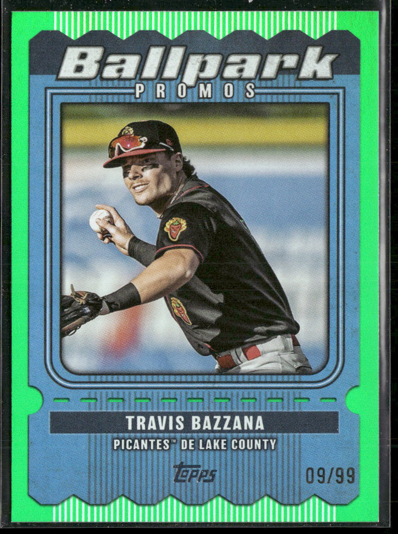 2025 Topps Pro Debut Ballpark Promos Green Foil Travis Bazzana #/99 #B