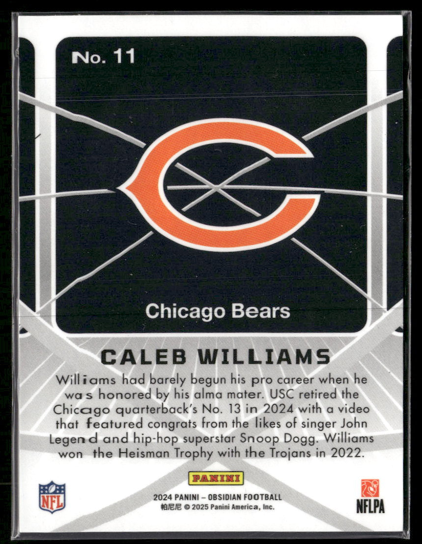 2024 Panini Obsidian Atomic Initials Caleb Williams #11