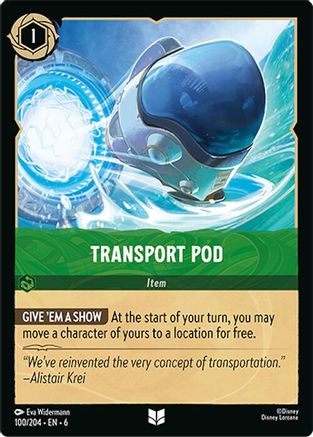 Transport Pod (100/204) - Azurite Sea Cold Foil