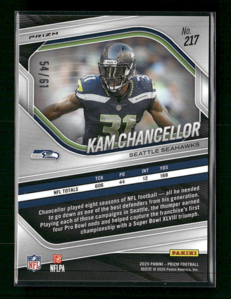 2025 Panini Prizm Kangaroo Kam Chancellor #/61 #217