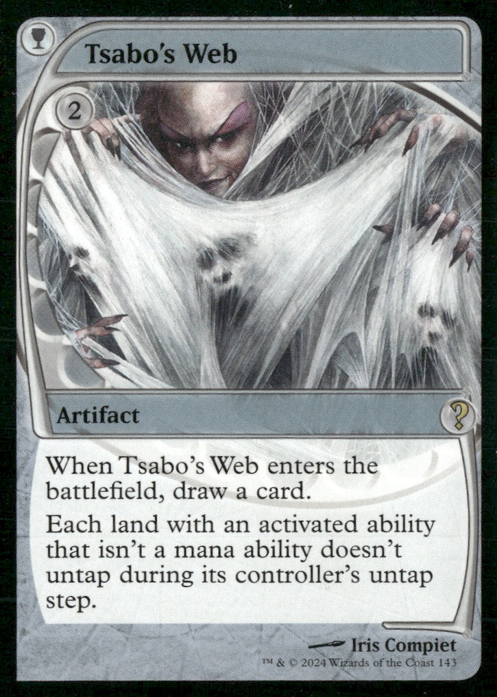 mystery booster cards mtg Mystery Booster 2 Tsabo's Web (Future Sight) #143