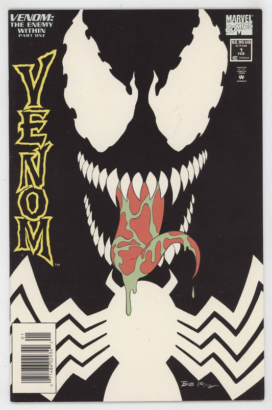 Venom Enemy Within 1 Marvel 1994 VF Bob McLeod Bruce Jones Newsstand