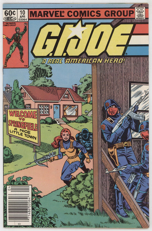 GI Joe 10 Marvel 1983 VF 1st Print Newsstand ARAH Larry Hama Dr Venom