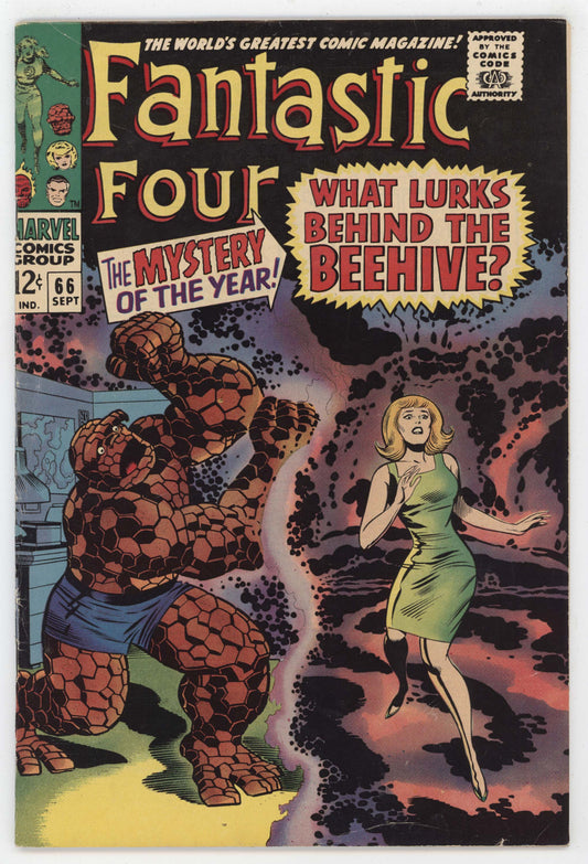 Fantastic Four 66 Marvel 1967 FN VF Stan Lee 1st Cameo HIM Adam Warlock