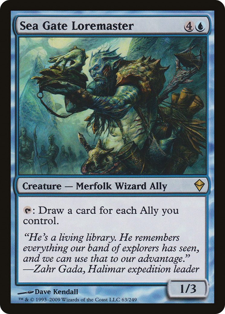 Sea Gate Loremaster (ZEN-063) - Zendikar Foil