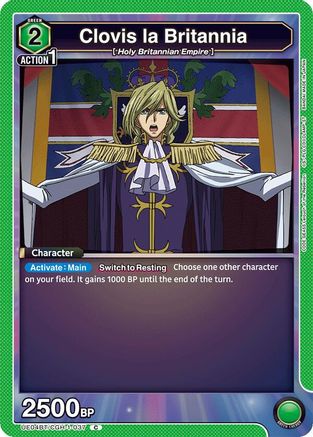Clovis la Britannia (UE04BT/CGH-1-037) - UE04BT CODE GEASS Lelouch of the Rebellion