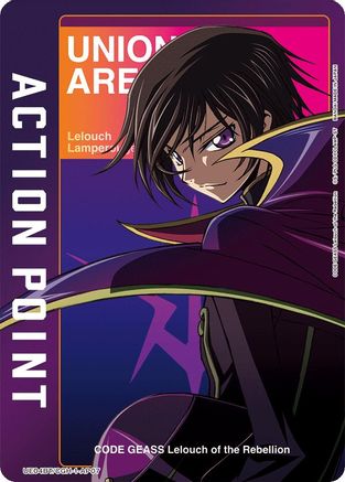 Action Point Card (AP07) (Lelouch Lamperouge) (UE04BT/CGH-1-AP07) - UE04BT CODE GEASS Lelouch of the Rebellion Foil