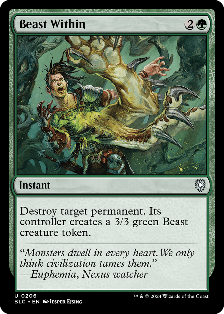 Beast Within (BLC-206) - Bloomburrow Commander