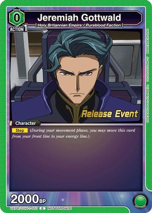Jeremiah Gottwald (051) (UEPR/CGH-1-051) - UE04BT CODE GEASS Lelouch of the Rebellion Release Event Cards