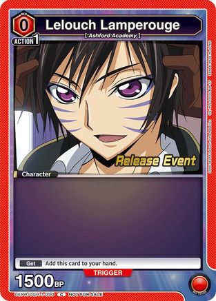 Lelouch Lamperouge (090) (UEPR/CGH-1-090) - UE04BT CODE GEASS Lelouch of the Rebellion Release Event Cards