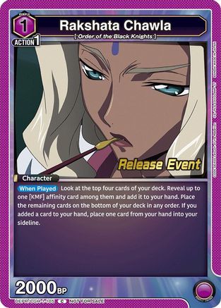 Rakshata Chawla (105) (UEPR/CGH-1-105) - UE04BT CODE GEASS Lelouch of the Rebellion Release Event Cards