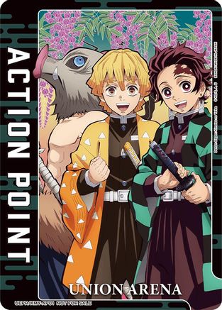 Action Point Card (AP01) (Demon Slayer) (UEPR/KMY-AP01) - Union Arena Promotion Cards Foil