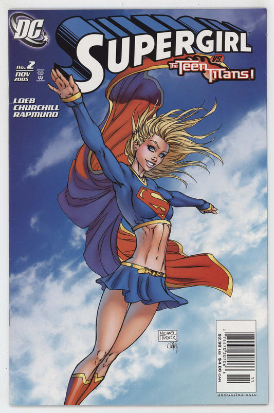 Supergirl 2 B DC 2005 NM- 9.2 Michael Turner GGA Teen Titans Superboy Newsstand