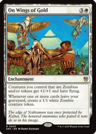On Wings of Gold (DRC-005) - Commander: Aetherdrift: (enchantment)