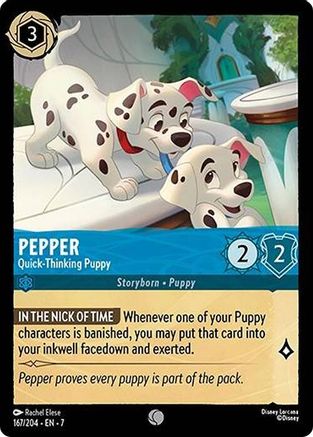 Pepper - Quick-Thinking Puppy (167/204) - Archazias Island Cold Foil