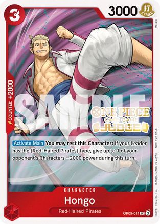 Hongo (Judge Pack Vol. 5) (OP09-011) - One Piece Promotion Cards Foil