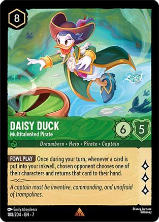 Daisy Duck - Multitalented Pirate (108/204) - Archazias Island Cold Foil