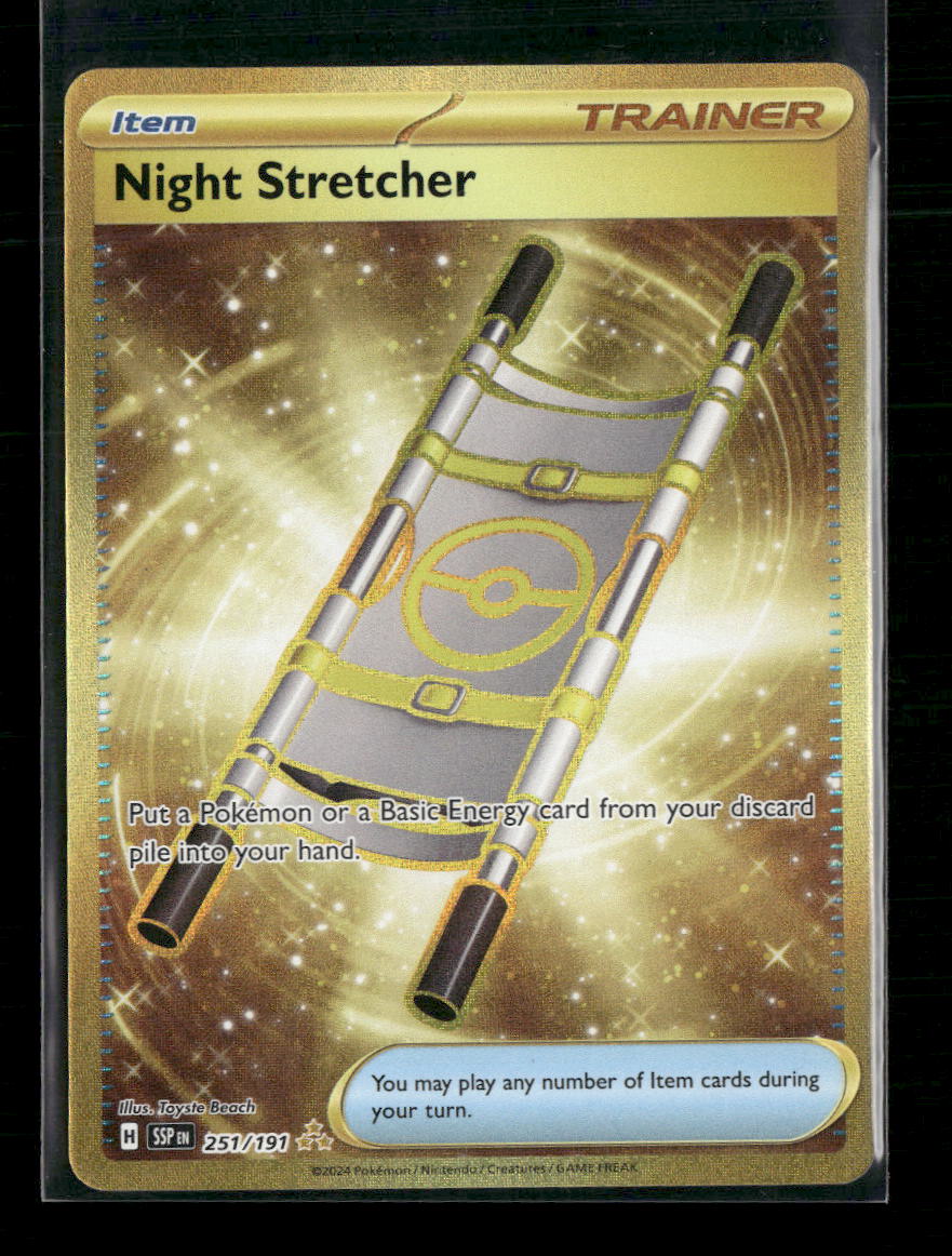 night stretcher pokemon card SV08: Surging Sparks #251/191 Style:Paradox Power MTG: Secrets of Strixhaven Alara Reborn Standard Card Grading Scale