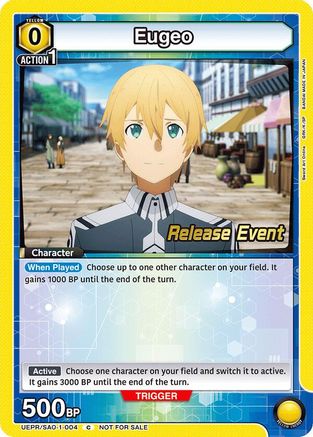 Eugeo (004) (UEPR/SAO-1-004) - UE07BT Sword Art Online Release Event Cards