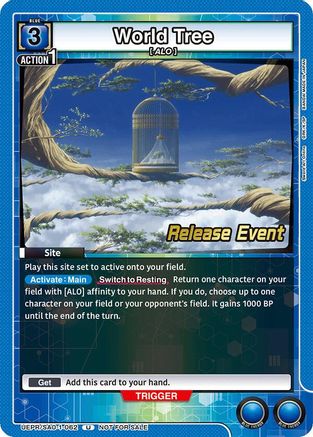 World Tree (UEPR/SAO-1-062) - UE07BT Sword Art Online Release Event Cards