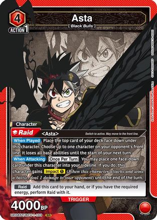 Asta (103) (UE08ST/BCV-1-103) - UE08ST Black Clover Starter Deck