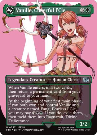 Vanille, Cheerful l'Cie (FIN-537) - FINAL FANTASY (Borderless) Foil - Golden Apple Comics
