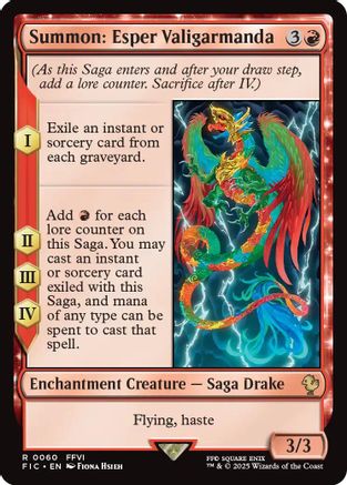 Summon: Esper Valigarmanda (FIC-060) - Commander: FINAL FANTASY Foil