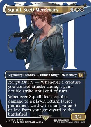 Squall, SeeD Mercenary (FIN-402) - FINAL FANTASY (Borderless) - Golden Apple Comics
