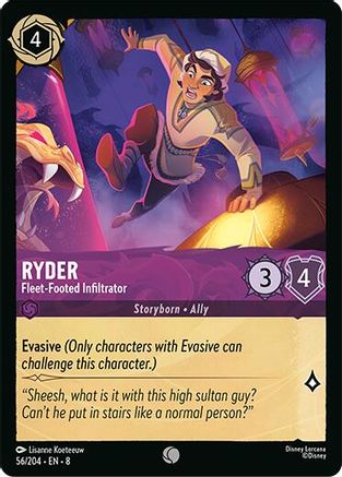 Ryder - Fleet-Footed Infiltrator (56/204) - Reign of Jafar Cold Foil - Golden Apple Comics