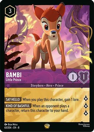 Bambi - Little Prince (63/204) - Reign of Jafar Cold Foil