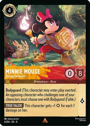 Minnie Mouse - Daring Defender (6/204) - Reign of Jafar Cold Foil